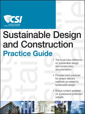 cover image of The CSI Sustainable Design and Construction Practice Guide